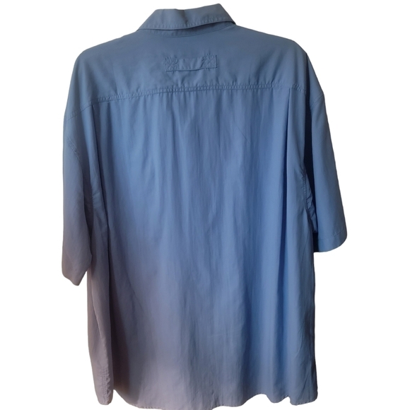 DULUTH Trading Co 2XL Mesh Vented Work Shirt Blue - Picture 4 of 6